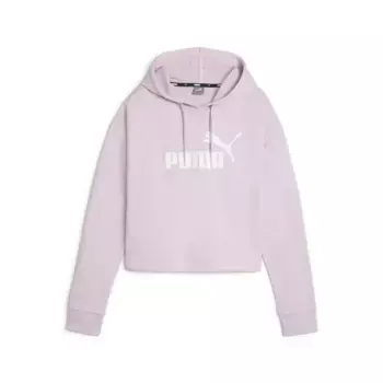 Толстовка PUMA "Укороченная толстовка с логотипом Essentials для женщин", фиолетовый