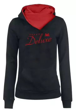 Толстовка Pussy Deluxe Schalkragenpullover Logo, черный