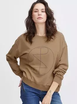 Толстовка pzmallie Pulz Jeans, коричневый