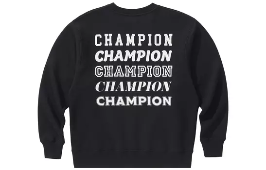 Толстовка японская версия унисекс Champion, черный