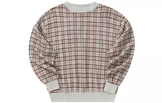 Толстовка японская версия женская Champion, Gray Plaid