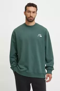 Толстовка Quiksilver DNA Bubble Logo Crew, зеленый