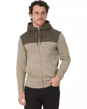 Толстовка Quiksilver Keller Block Zip Hooded Zip Fleece, цвет Portabella Heather