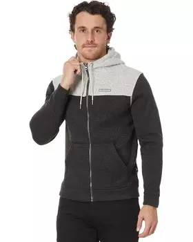 Толстовка Quiksilver Keller Block Zip Hooded Zip Fleece, цвет Black Heather