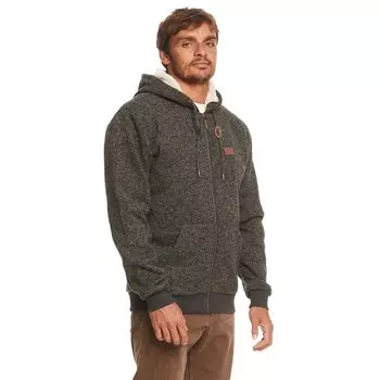 Толстовка Quiksilver Keller Sherpa Full Zip, серый