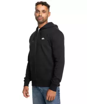 Толстовка Quiksilver с капюшоном "BASIC HOOD ZIP YOUNG MEN", черный
