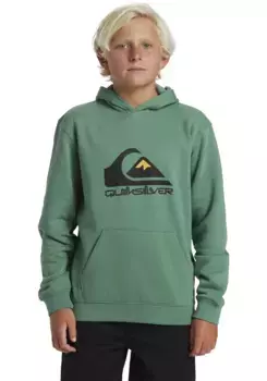 Толстовка Quiksilver с капюшоном "BIG LOGO HOODIE YOUTH", зеленый