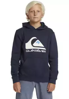 Толстовка Quiksilver с капюшоном "BIG LOGO HOODIE YOUTH", синий