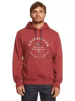 Толстовка Quiksilver с капюшоном "Circle Trim", красный
