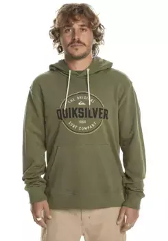 Толстовка Quiksilver с капюшоном "CIRCLE UP HOODIE", хаки