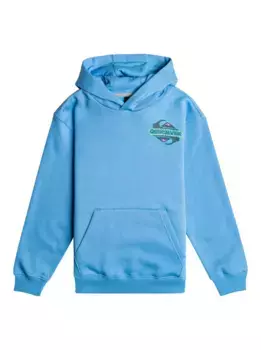 Толстовка Quiksilver с капюшоном "Графика", синий