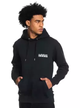 Толстовка Quiksilver с капюшоном "Спираль", черный