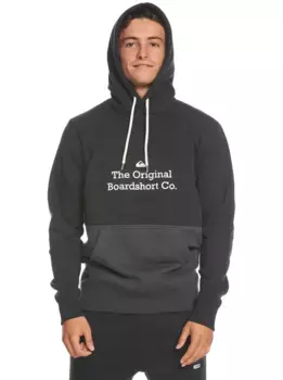 Толстовка Quiksilver с капюшоном "Тиснение", черный