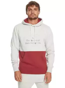 Толстовка Quiksilver с капюшоном "Тиснение", серый