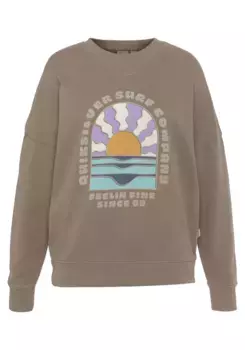 Толстовка Quiksilver "UNI OVERSIZED CREW", цвет Fossil