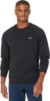 Толстовка Quilted Crew Neck Regular L.L.Bean, цвет Dark Charcoal Heather