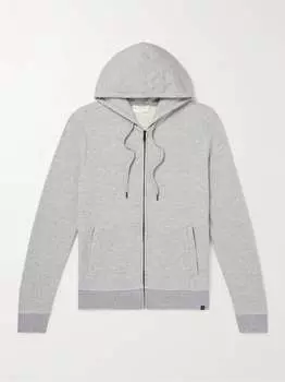 Толстовка Quinn из смеси хлопка и модала с капюшоном на молнии DEREK ROSE, серый