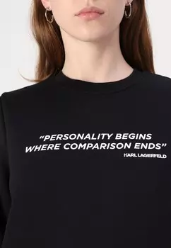 Толстовка QUOTE KARL LAGERFELD, черный
