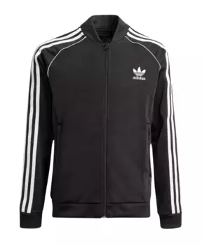 Толстовка R на молнии с тремя полосками Adidas Originals, черный