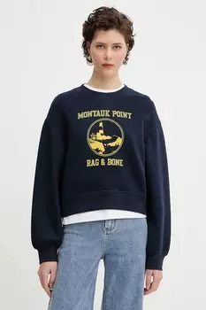 Толстовка Rag & Bone, темно-синий