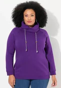 Толстовка RAGLANFORM Ulla Popken, темно-фиолетовый