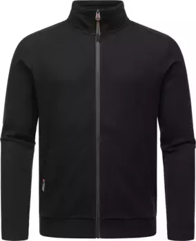 Толстовка Ragwear "Carlow", повседневная мужская куртка с капюшоном и воротником стойкой, черный