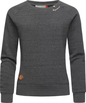 Толстовка Ragwear "Johanka Intl.", женский свитер с уютной мягкой внутренней подкладкой, черный