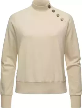 Толстовка Ragwear "Majjorka Solid", женская рубашка с длинными рукавами, ребристыми манжетами и декоративными пуговицами, цвет Ecru