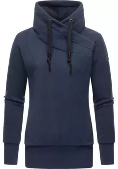 Толстовка Ragwear "Neska Fleece", модный флисовый свитер с длинными рукавами и высоким воротником, цвет морской волны