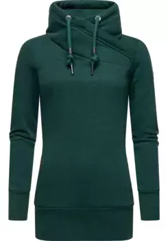 Толстовка Ragwear "Neska", модный свитер с длинными рукавами и высоким воротником, зеленый