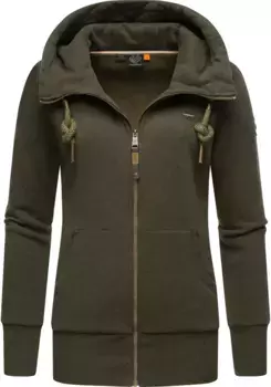 Толстовка Ragwear "Neska Zip", спортивная женская толстовка с капюшоном, зеленый