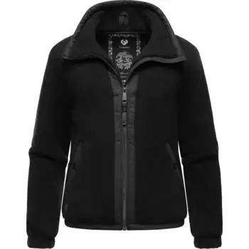 Толстовка Ragwear "Nordicka", спортивная куртка с капюшоном и элементами из искусственной кожи, черный