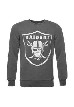 Толстовка Raiders Classic Vintage для всех фанатов Las Vegas Raiders Re:Covered, серый