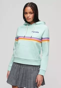 Толстовка RAINBOW STRIPE LOGO Superdry, цвет grey green