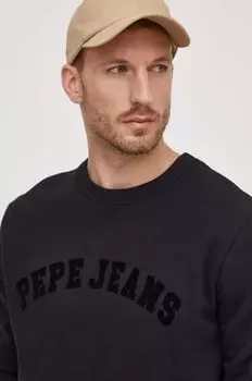 Толстовка Randall из хлопка Pepe Jeans, черный