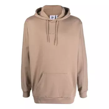 Толстовка раскрывают ess hoodie Adidas, коричневый