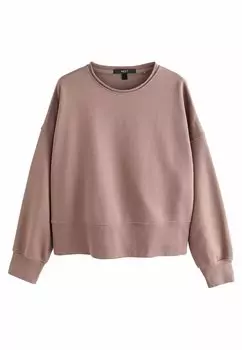 Толстовка RAW HEM DETAIL WASHED CREW NECK Next, цвет Dusky Purple