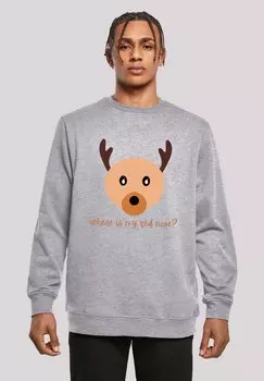 Толстовка RED NOSE WEIHNACHTEN F4NT4STIC, серый