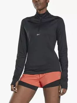 Толстовка Reebok для бега с молнией на четверть
