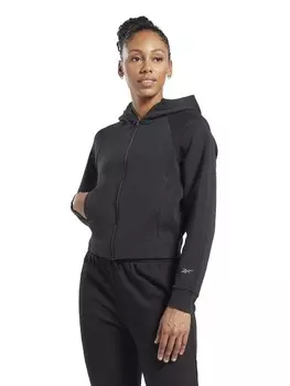 Толстовка Reebok DreamBlend Cotton Zip-Up Hoodie, черный