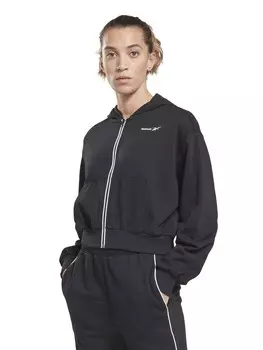 Толстовка Reebok Identity French Terry Full-Zip Sweatshirt, черный