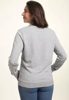 Толстовка REGULAR FIT CREWNECK Henry Tiger, цвет Mottled Light Grey