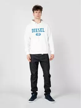 Толстовка regular fit Diesel, белый