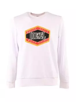 Толстовка regular fit Diesel, белый