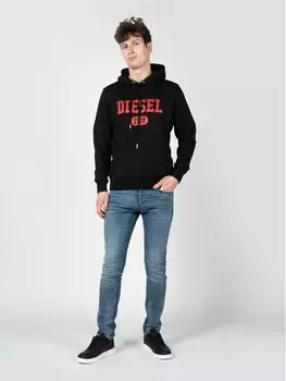 Толстовка regular fit Diesel, черный