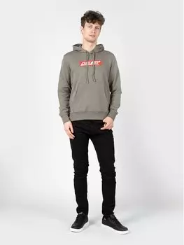 Толстовка regular fit Diesel, серый
