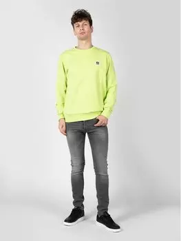 Толстовка regular fit Diesel, зеленый