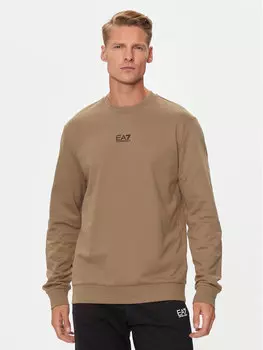 Толстовка regular fit Ea7 Emporio Armani, бежевый