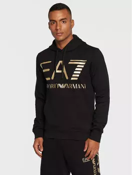 Толстовка regular fit Ea7 Emporio Armani, черный