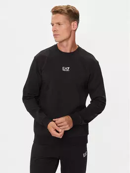 Толстовка regular fit Ea7 Emporio Armani, черный